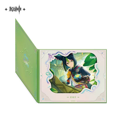 Official Genshin Impact Fated Day Character Fold-Out Window Shikishi