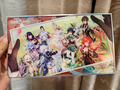 Official Genshin Impact Anniversary Celebration Acrylic Shikishi