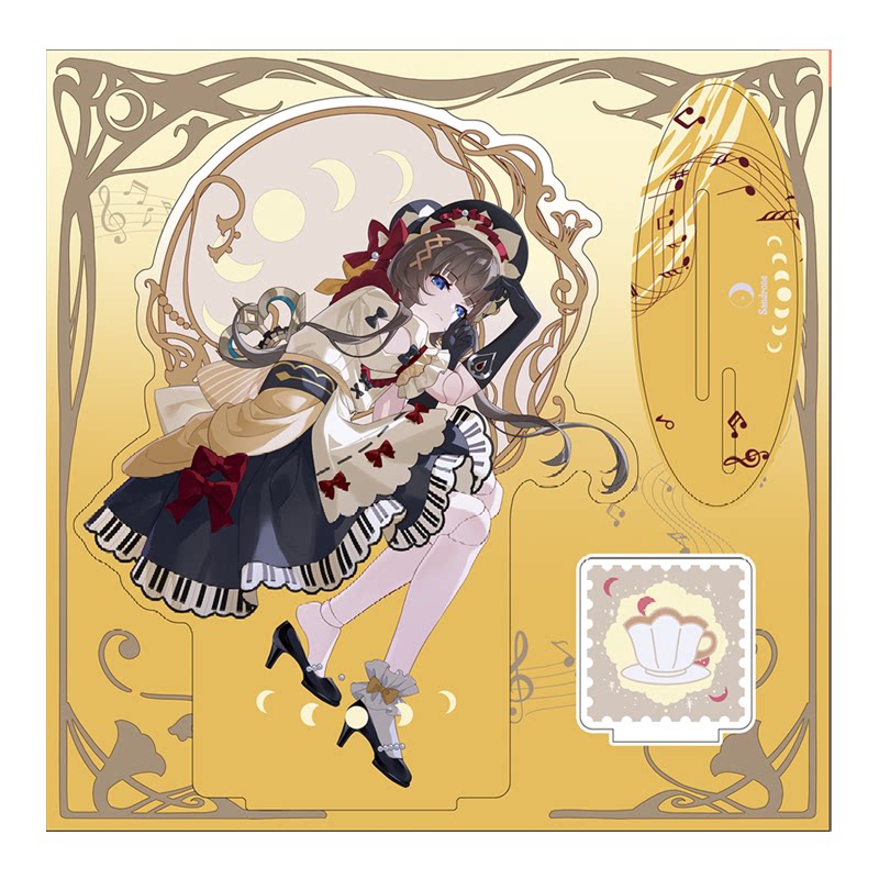Genshin Impact Fan-Made Moonlit Melody Acrylic Stand & NFC Disc Collection