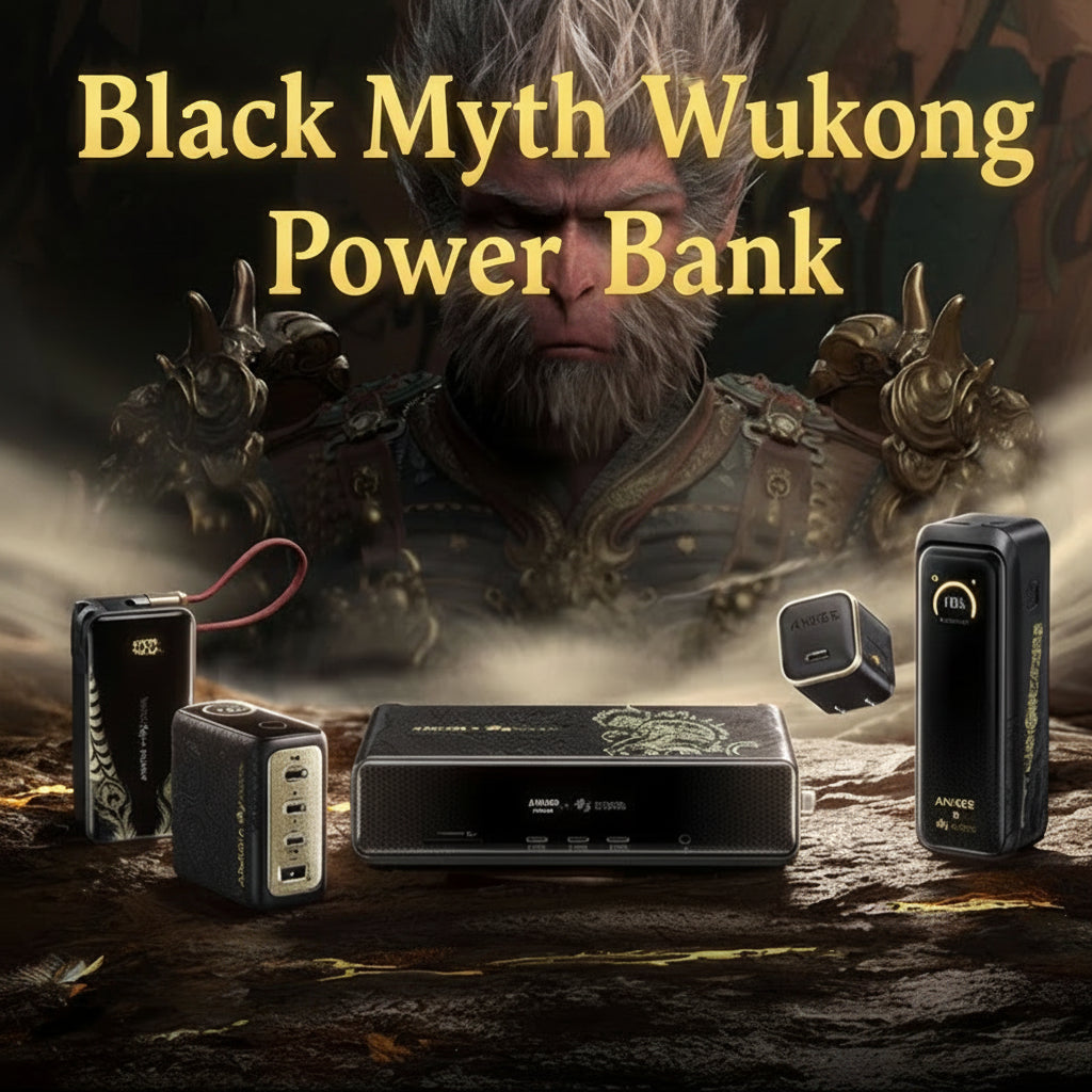 ANKER Anker x Black Myth Wukong Kollaboration Ruyi Bang Powerbank 140W Schnellladung mobiles Netzteil 3C-zertifiziert flug- und bahntauglich 20000mAh Modell 2025 kompatibel mit Apple Huawei