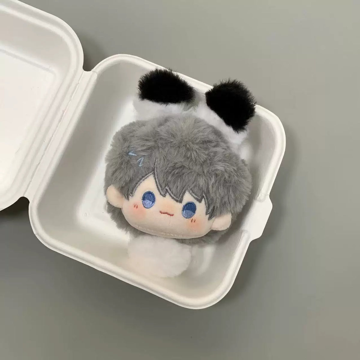Love and Deepspace Character Plush Bag Charm black hair charm in white box