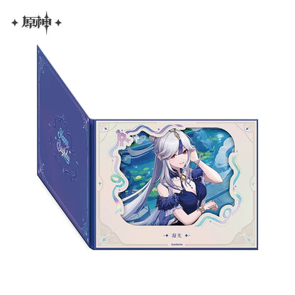Official Genshin Impact Fated Day Character Fold-Out Window Shikishi